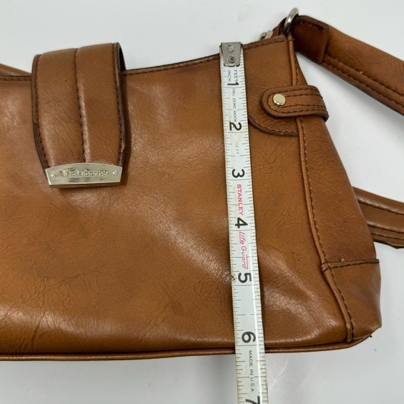 Y2K Liz Claiborne Brown Top Handle Small Shoulder Bag Purse Vintage - Picture 9 of 11